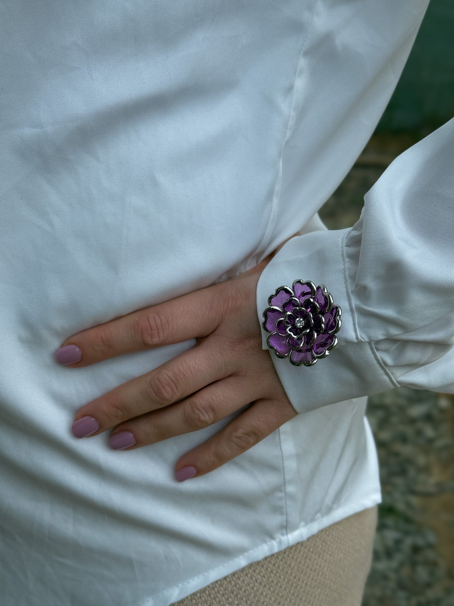 Set 2 butoni eleganti pentru camasa - Celeste