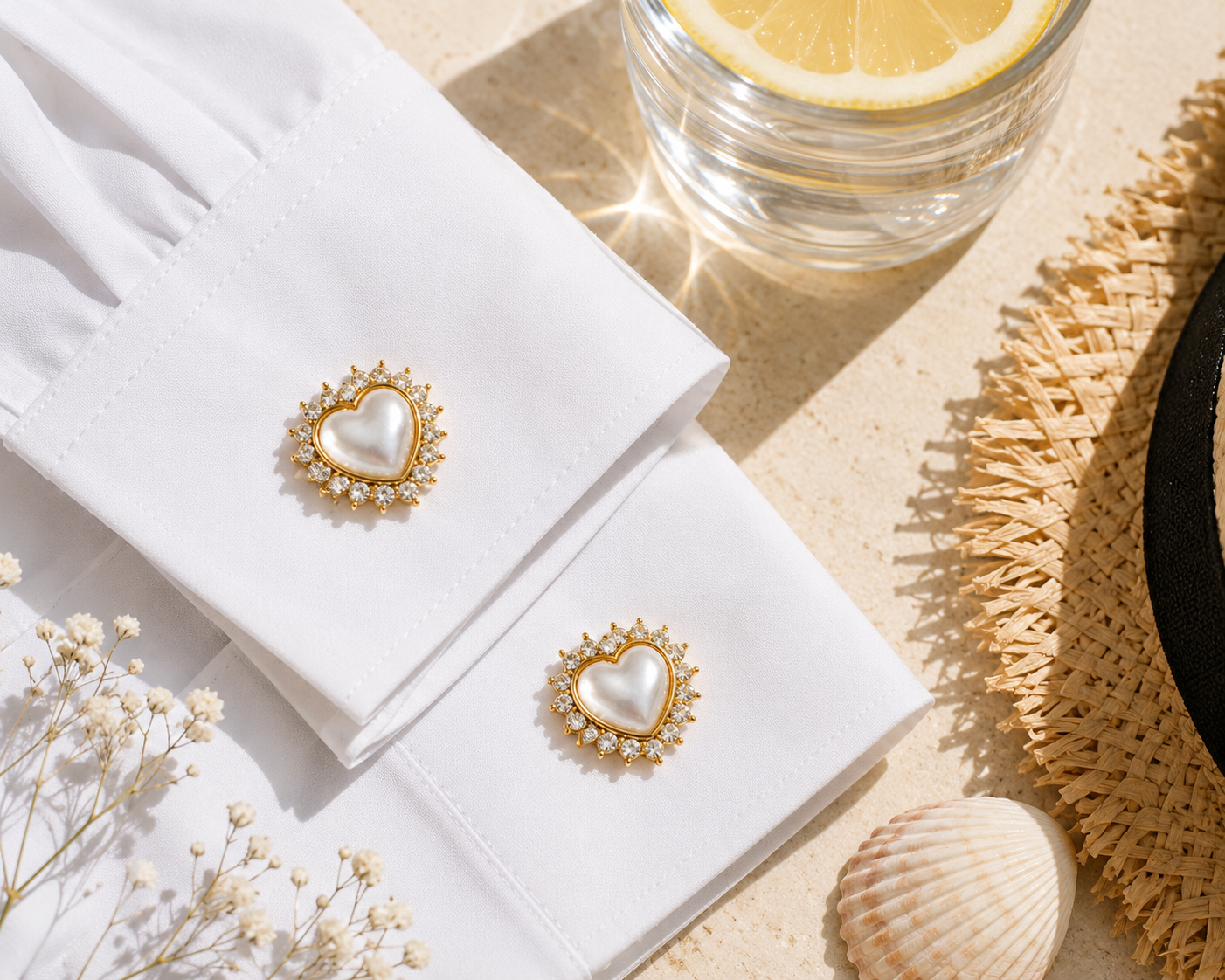 Set 2 butoni eleganti pentru camasa - Theia