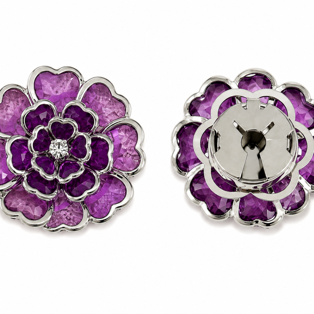 Set 2 butoni eleganti pentru camasa - Celeste