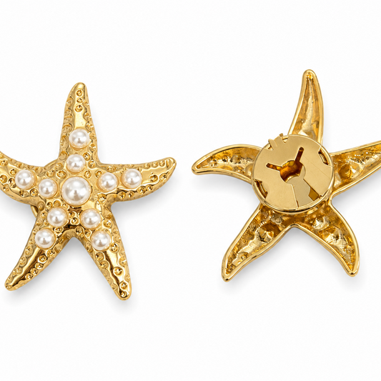 Set 2 butoni eleganti pentru camasa - Starfish